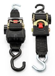 Picture of Camco 50031 Retractable Ratchet Tie Down Straps 2" x 6' with Dual Hooks