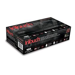 Picture of Atlantic Safety Company B311-XXL Intouch B311 Exam Gloves, Disposable, Latex-Free Nitrile Gloves, Black, Double Extra Large, 90-Ct