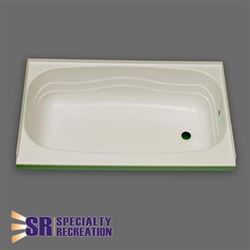 Picture of Specialty Recreation BT2440PR RV Bathtub 24x40 Right Hand Drain Parchment