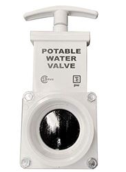 Picture of Valterra T1001APW Fresh Water Gate Valve 1-1/2" Spigot x Slip White