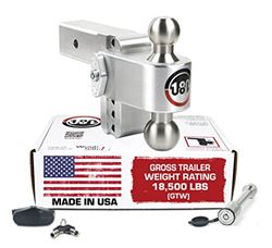 Picture of Weigh Safe LTB4-2.5-KA Adjustable Trailer Hitch Ball Mount 4" Drop 2.5" Receiver