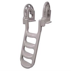 Picture of Dock Edge DE2084F 4-Step Flip-Up Dock Ladder with Stand-Off - Grey