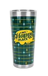Picture of Camco 53325  My Happy Place Tumbler, 20 oz., Green Grid