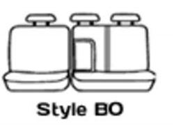 Picture of Covercraft SS8485PCCH Polycotton Seatsaver Custom Second Row Seat Cover Charcoal