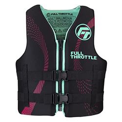 Picture of Full Throttle 142100-505-030-22 Adult Rapid Dry Life Jacket S/M Aqua Black