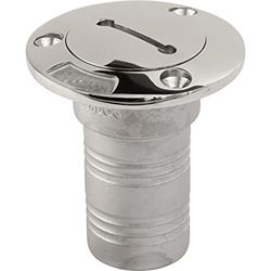 Picture of Sea-Dog Line 3513231 Stainless Steel Waste Deck Fill with Locking Cap - 1-1/2" Hose