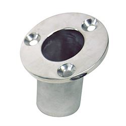 Picture of Sea-Dog Line 491713-1 Flush Mount Flag Pole Socket 25 Degree 316 Stainless Steel