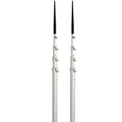 Picture of Lee'S Tackle TX3916SL/SL LEE'S 16.5' BRIGHT SILVER  BLACK SPIKE TELESCOPIC POLES