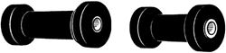 Picture of C.e. Smith 29523 5in Spool Roller - 1/2in I.d.