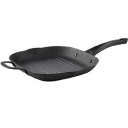 Picture of Starfrit USA 060903-004-0000 The Rock 11" x 11" Cast Iron Grill Pan