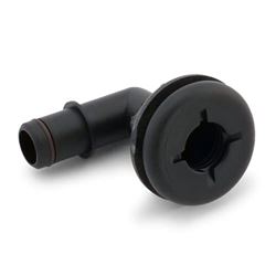 Picture of Flow Rite MA-027-B Barbed Flanged Drain Elbow - Black