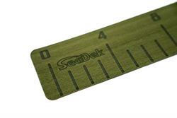 Picture of SeaDek 22135-80050 SeaDek 4" X 36" 3MM FISH RULER W/ LASER LOGO OLIVE GREEN