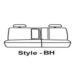 Picture of Covercraft SS8464PCCH Polycotton Seatsaver Custom Second Row Seat Covers-Charcoal