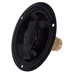 Picture of Valterra A010178LF Recessed Water Inlet - Lead-Free Brass, 1/2" FPT, Black
