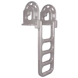 Picture of Dock Edge DE2064F Flip Up Dock Ladder 4 Step Polyethylene Grey