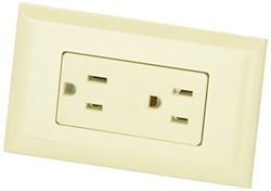 Picture of Valterra DG15IVVP 15 Amp Decor Receptacle with Cover - Ivory