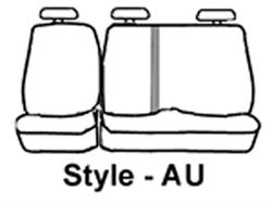 Picture of Covercraft SS8493PCGY Polycotton Seatsaver Custom Second Row Seat Cover Grey