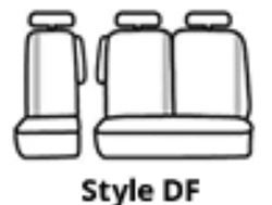 Picture of Covercraft SS8479PCCH Polycotton SeatSaver Custom Third Row Seat Covers Charcoal