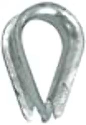 Picture of Whitecap Industries S4084P S-4084, Wire Rope Thimble For 3/8" Rope, Stainless Steel