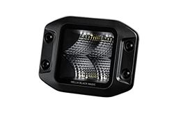 Picture of Hella 358176831 Black Magic 3.2" LED Cube Flood Light Kit Flush Mount