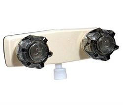 Picture of Valterra PF213142 RV Shower Faucet 4-Inch Center 2-Valve Biscuit with Vacuum Breaker