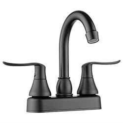 Picture of Dura Faucet DF-PB155LH-MB RV Bar Faucet with Classical Levers Matte Black