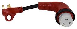 Picture of Valterra A10-3050D90VP 12" 30A 125V RV Power Cord Adapter with 90° Locking Connector