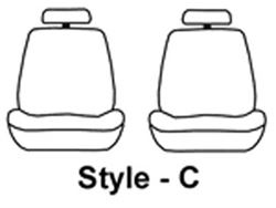 Picture of Covercraft SS2532PCTN Polycotton SeatSaver Custom Front Row Seat Covers Tan