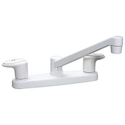 Picture of Valterra PF221201 8-Inch Kitchen Faucet with Quarter-Turn Valve - White