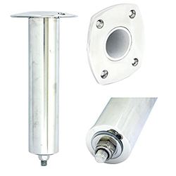 Picture of Tigress 88522SM Swivel Base Gunnel Rod Holder with 0° Rectangular Head, 10-1/2 Inch