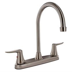 Picture of Valterra PF221403 Catalina 8-Inch Kitchen Faucet Brushed Nickel Hi-Arc Spout 2-Handle