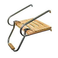Picture of Whitecap Industries 60903 Teak Swim Platform with Ladder for I/O Motors