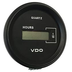 Picture of VDO Gauges 331-546 Cockpit Marine 52mm (2-1/16") Lcd Hourmeter Black Dial/chrome Bezel