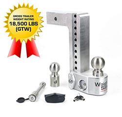 Picture of Weigh Safe WS10-2.5-KA 10" Drop Hitch with Built-In Scale 2.5" Receiver 18,500 lbs GTW