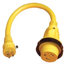 Picture of Marinco 104SPPRV 30A to 15A Marine Pigtail Adapter with Locking Connector