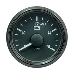 Picture of VDO Gauges A2C3832770030 Computers Singleviu 52mm (2-1/16 Inch) Voltmeter For 12v Systems -