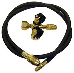 Picture of AP MER472 Stay-Longer Propane Adapter Kit with Brass Tee and 5ft Hose