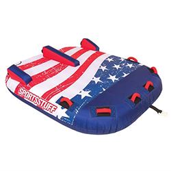 Picture of Sportsstuff 53-4312 Stars & Stripes 2 | 1-2 Rider Towable Tube For Boating