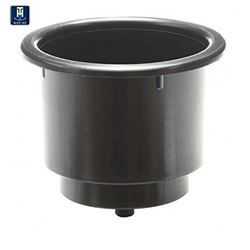 Picture of T-H Marine LCH1DP Large Cup Holder with Drain - Black