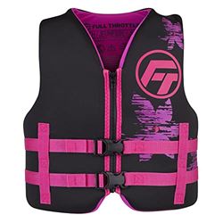 Picture of Full Throttle 142100-105-002-22 Rapid-Dry Youth Life Vest, Pink