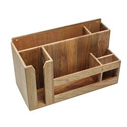 Picture of Whitecap Industries 62404 Teak Dish Cup Utensil Holder Organizer