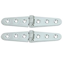 Picture of Whitecap Industries S0605C Chrome Plated Brass Strap Hinge 6" x 1-1/8" Pair