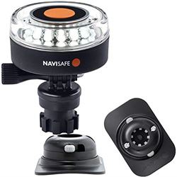 Picture of Navisafe 040KIT2 Navisafe White 2nm 360 Degree Navilight With Black Rib Mount