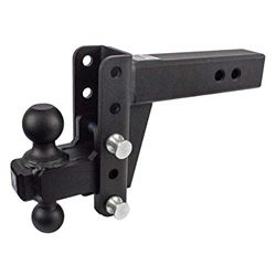 Picture of Bulletproof Hitches HD254 2.5" Adjustable Heavy Duty Trailer Hitch 4" Drop Rise 22,000 lb