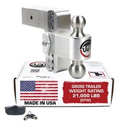 Picture of Weigh Safe LTB6-3 180° Turnover Ball Hitch 6in Drop 3in Shank 8K/21K GTWR