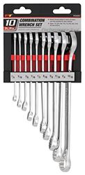 Picture of Performance Tool W30202 Performance Tool10pc Sae Standard Wrench Set, Sizes: 1/4, 5/16, 3/8, 7/16, 1/2, 9/16, 5/8, 11/16, 3/4 And 13/16"