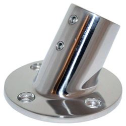 Picture of Whitecap Industries 6140C 1" OD 60 Degree Round Base Stainless Steel Rail Fitting