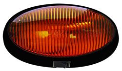 Picture of Optronics RVPLL13CBP LED Porch Light Oval with Switch Black Base Clear Lens