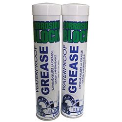 Picture of Corrosion Block 25003 High Performance Waterproof Grease (2) 3oz Cartridges Non-Hazmat, Non-Flammable & Non-Toxic