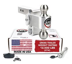 Picture of Weigh Safe LTB42KA Adjustable Ball Mount 4" Drop 2" Receiver 12,500 GTW